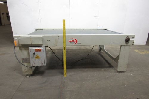 Cefla btn 2500 51x89&#034; flat top variable speed belt conveyor 208-230/460v 60hz for sale