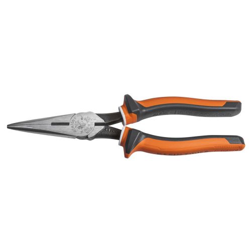 Klein Tools 203-8-EINS Electrician&#039;s Insulated 8&#034; Long Nose Side-Cutting Pliers