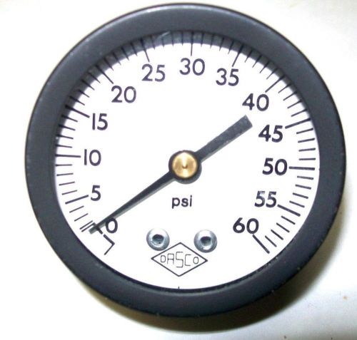 0-60 PSI 2&#034; INCH FACE PRESSURE GAUGE 1/4&#034; NPT CENTER BACK MOUNT