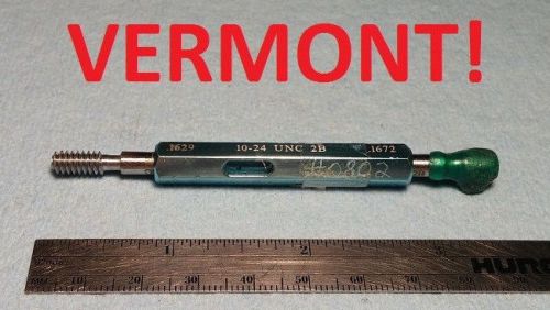 FREE SHIPPING! 10 24 UNC 2B PIPE THREAD PLUG GAGE LATHE MILLING TOOL #10 .190