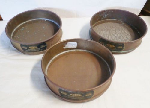 SET OF 3 W.S. TYLER USA STANDARD TESTING SIEVE