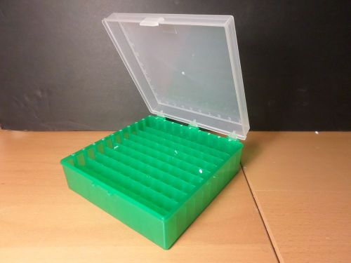 FISHERBRAND 100-Place Hinged Polypropylene 0.5 1.5 2.0mL Tube Vial Storage Box