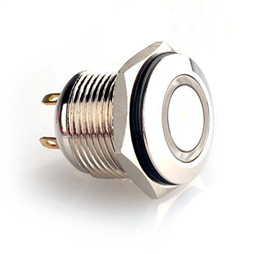 Joyluxy® QN16D4 Momentary Metal Push Button Switch 2A/36VDC 1NO SPST Industrial