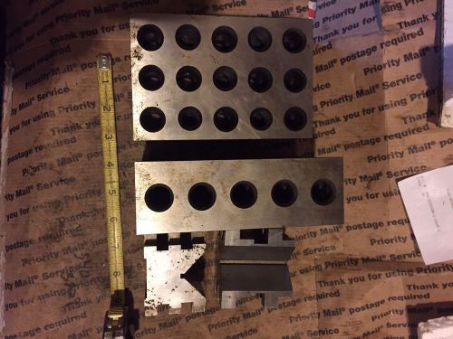 machinist tools,brown &amp; sharpe vee blocks and 2-4-6 blocks