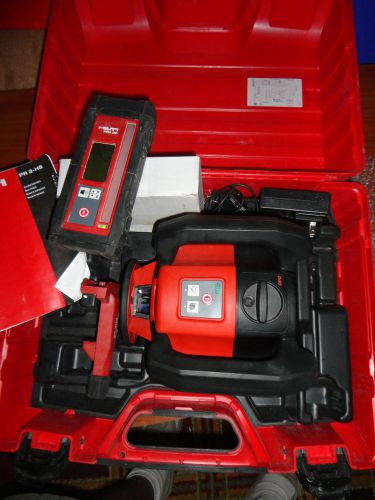 PRISTINE CONDITION HILTI PR 2-HS ROTARY LASER WARANTY  EXTERIOR-HORIZONTAL