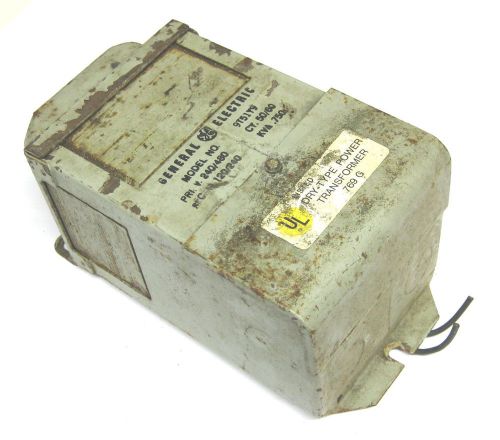 .75 KVA GE 480 240 120 VOLT 1ph 120v Machine Control Transformer 9T51Y9