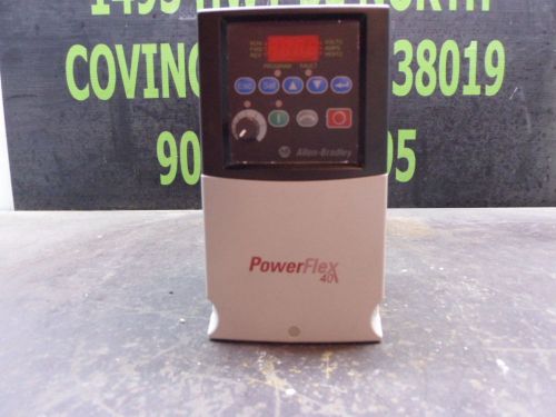 ALLEN-BRADLEY POWER FLEX 40 2HP DRIVE CAT#22B-D4P0N104 SN:BD4P0N0W0270536 USED