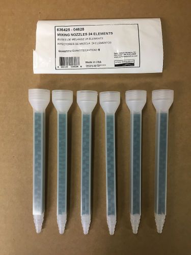 6 Pack: Genuine Norton 24 Element Applicator Mixing Nozzles 04628