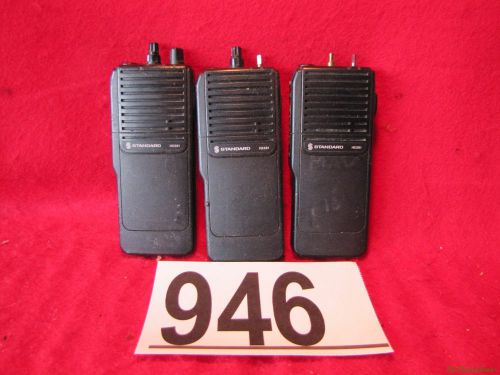 LOT OF 3 ~ STANDARD HX381 HX381V HANDHELD TWO-WAY RADIOS ~ P/R ~ #946