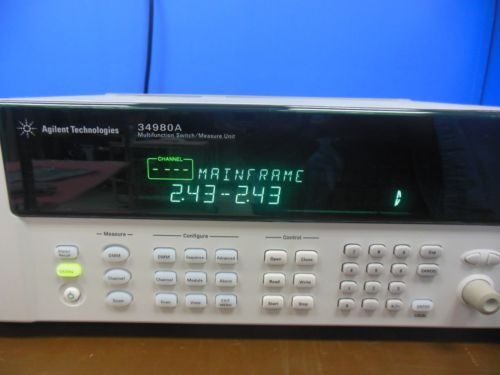 Keysight Used 34980A Multifunction Switch/Measure Unit (Agilent 34980A)