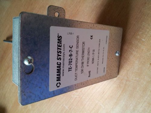 MAMAC TE-702-B-7-C Duct Temperature Sensor &#034;used&#034;