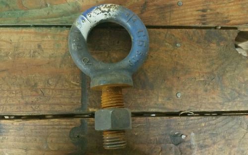 Crosby 1-1/4&#034; forged eye bolt, rigging, threaded, picking, usa for sale