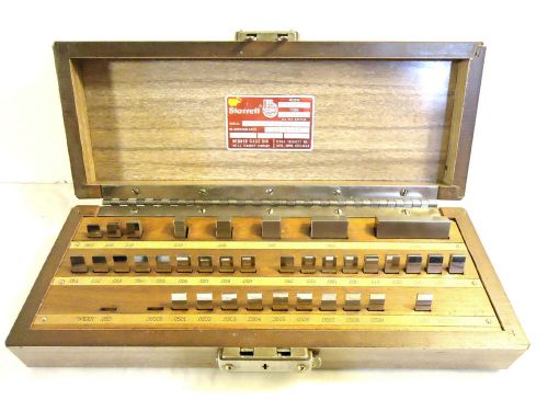 Starrett Webber Standard 36AA Croblox 36 Piece Rectangular Gage Block Set, Used.