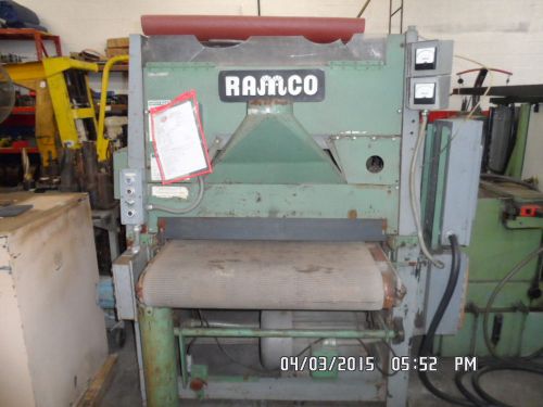 Ramco 36&#034; Wide Dual Head Belt Sander. Model- 37T/2 series 72. Cap- 37&#034; w x 6&#034; H