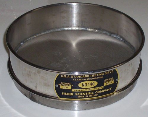 U.S.A. STANDARD SIEVE SERIES NEWARK NO 140 OPENING 106  0041 INCHES