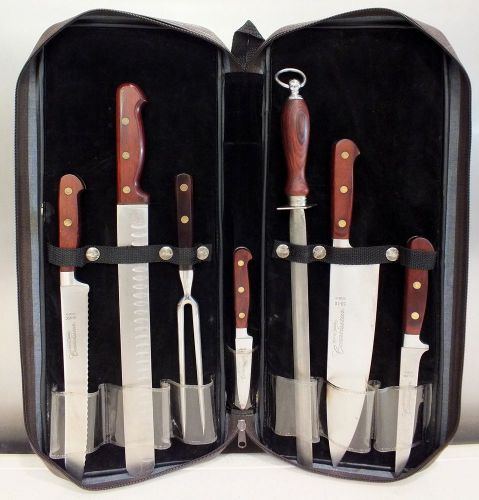 Dexter russell 20272 connoisseur 7 piece carbon steel carving set - complete! for sale