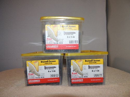 Grabber Drywall Screws15 LBs - 6 x 1In,  Phosphate Coated Coarse