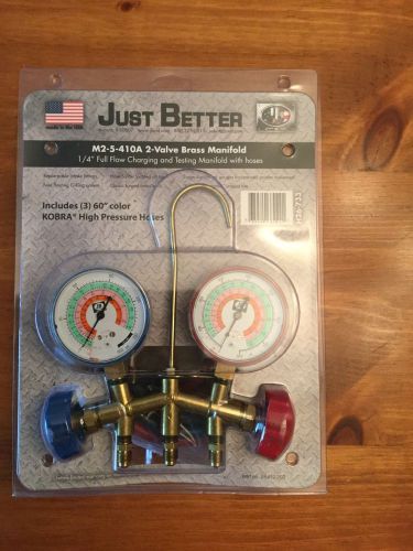 Just Better 2-Valve Brass Manifold M2-5-410A