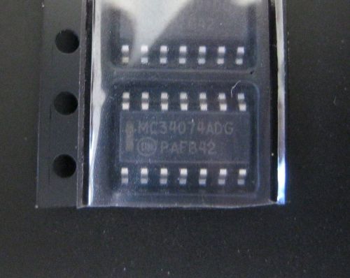 ON-Semiconductor MC34074ADR2G Quad, Single Supply 3V to 44 V Op Amps 5pcs