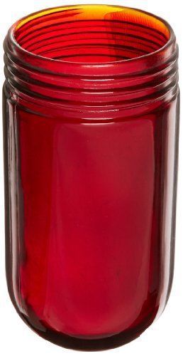 RAB Lighting GL100R 100 Series Vaporproof Threaded Glass Globe  100W Power  Ruby