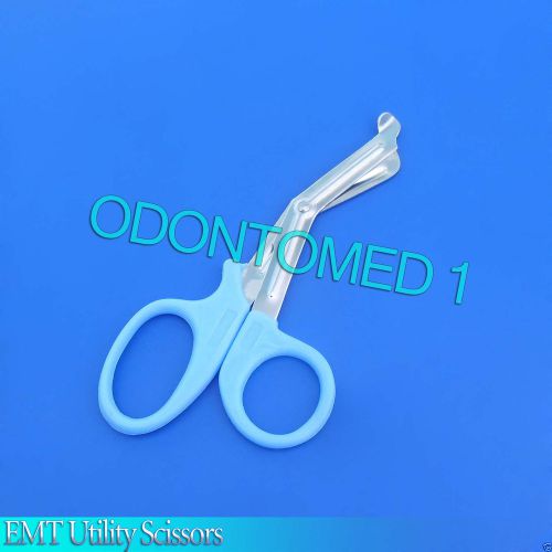 6 EMT Utility Scissors Shears 7.5&#034; Sky Blue Colored