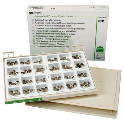 3M ESPE Stainless Steel CROWN PERMANENT MOLAR - INTRO KIT P60.