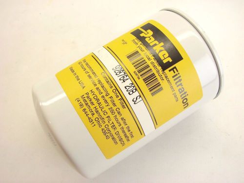 Parker 928764 20b sj oem hydraulic oil filter cartridge can 20-micron 20-gpm t35 for sale