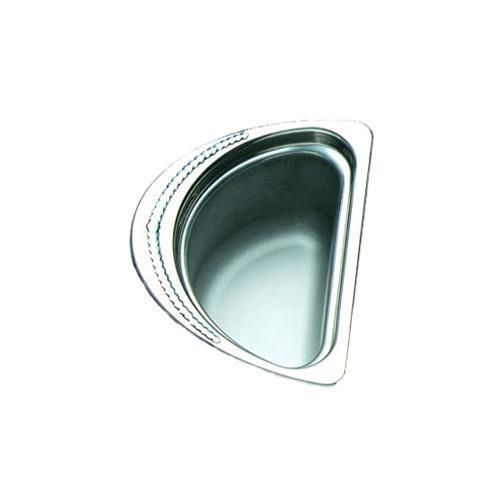 Bon Chef 5402 Food Pan, 1/2 Oval, 1 Qt. 24 Oz., 6-5/8&#034; X 8-7/8&#034; X 4-1/2&#034;