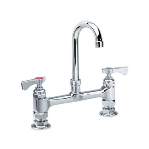 Krowne 15-801L - Royal 8&#034; Center Raised Deck Faucet, 6&#034; Gooseneck Spout Low Lead