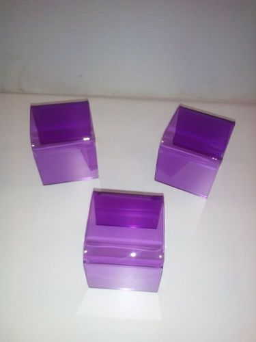 ACRYLIC DISPLAY STAND / RISER PURPLE COLOR 3X3X3 3 PCS SET  ACRYLIC