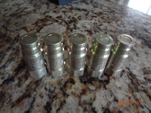 5 pieces FF-372-6FP PARKER Hydraulic No-Spill Cadium Plated Coupler