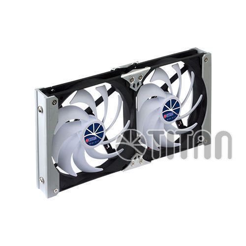 Titan 2x 120 mm muti purpose aluminum rack fan kit speed controller ttc-sc09tz/b for sale