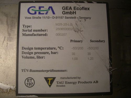 E26 KELVION GEA ECOFLEX M25-20-LG M2520LG HEAT EXCHANGER SLIGHTY BENT E26