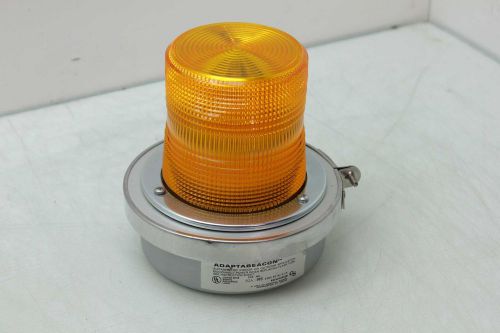 Edwards Signaling 92A-N5 Adaptabeacon Amber Strobe Warning Light 120VAC