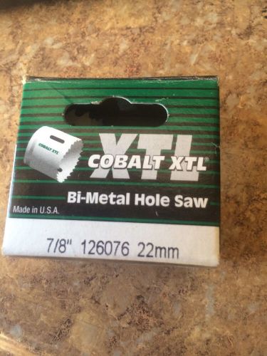 Cobalt Xtl 7/8&#034; Bi Metal Hole Saw