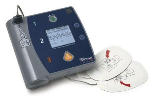 Philips heartstart fr2+ aed w/ new battery &amp; pads (automated defibrillator) for sale