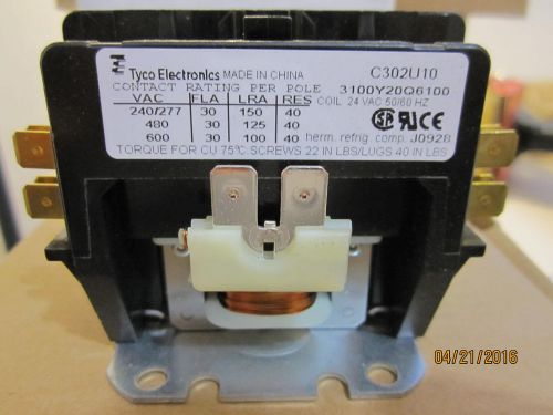 (2) TYCO ELECTRONICS MAGNETIC CONTACTOR 60030 1C30U10  (237)