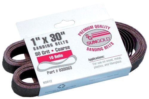 Full resin bond 1x30&#034; 120-grit belt aluminium oxide x-weight cloth sanding belts for sale