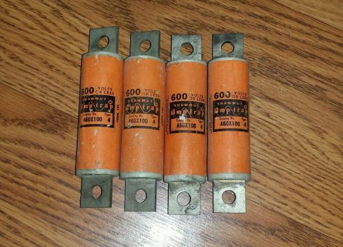 Shawmut Amp-trap A60X100 Type 4 Fuse 600V 100A lot of 4