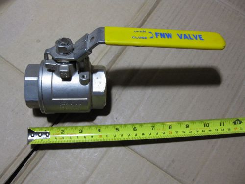 FNW 1 1/2” Full Port Stainless Steel Ball Valve  1500 WOG CF8M 1-1/2&#034; NPT