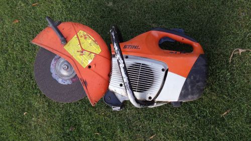 Stihl ts 420 concrete cut off saw   runs strong for sale