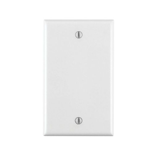 Leviton 88014 1-Gang Blank Wall Plate White