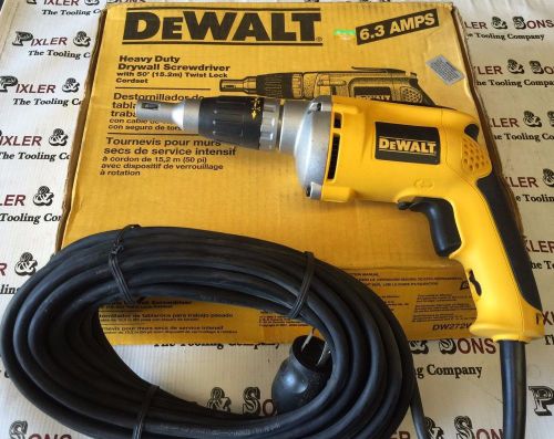 DeWALT DW272W DRYWALL SCREWDRIVER DRIVER W/ 50&#039; LOCKING PRONG CORD  DW272