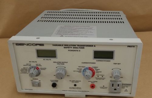 Sencore PR570 Powerite II Variable Isolation Transformer &amp; Safety Analyzer