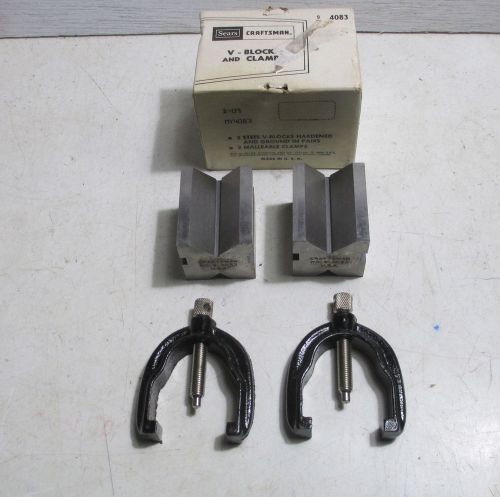 Craftsman # 4083 &#034;V&#034; Block &amp; Clamp Set - Machinist Tool