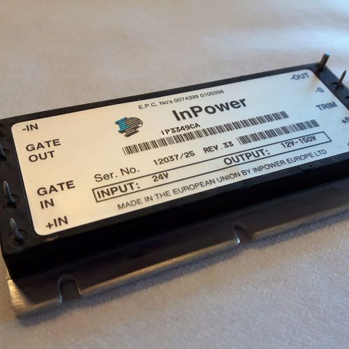 InPower DC-DC Converter IP3349CA Input 24V Output 12V 150W NOS