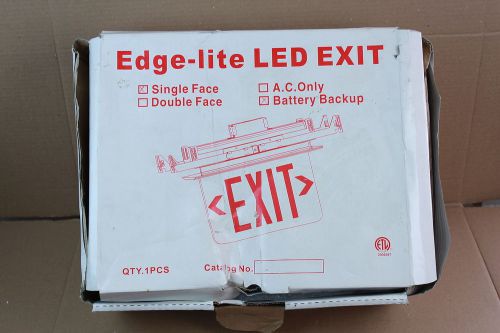 Edge-Lite LED Lighted Exit Sign Emergency Exit