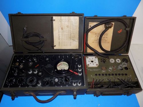 Vintage military i-177 tube tester with mx-949 a/u socket adaptor  417th for sale