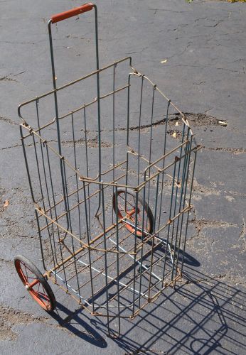 Vintage Folding Shopping Cart