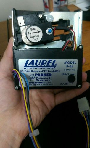 laurel p-48 slug buster coin acceptor vending. Parker. Carwash Laundary